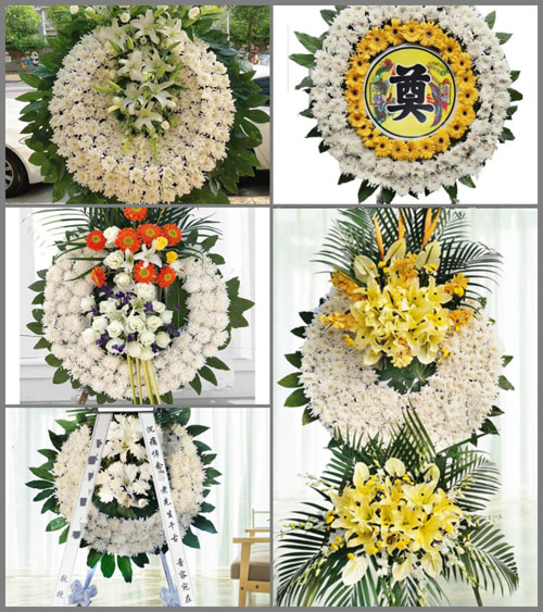 江苏南京-区冶山镇岗陈村花圈速递