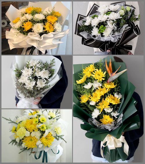 江苏南京-区冶山镇岗陈村白事花束代送